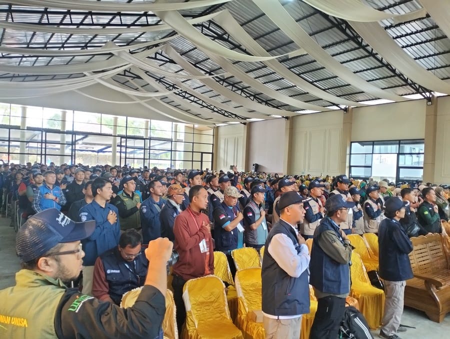 Peserta Jambore Nasional Relawan Muhammadiyah-'Aisyiyah ke-3. Foto: Cris