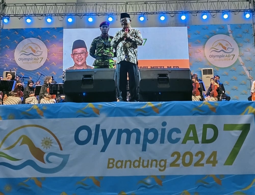 Sekretaris Umum Pimpinan Pusat Muhammadiyah Prof Dr H Abdul Mu'ti, MEd di Pembukaan OlympicAD VII Nasional 2024. Doc. SM