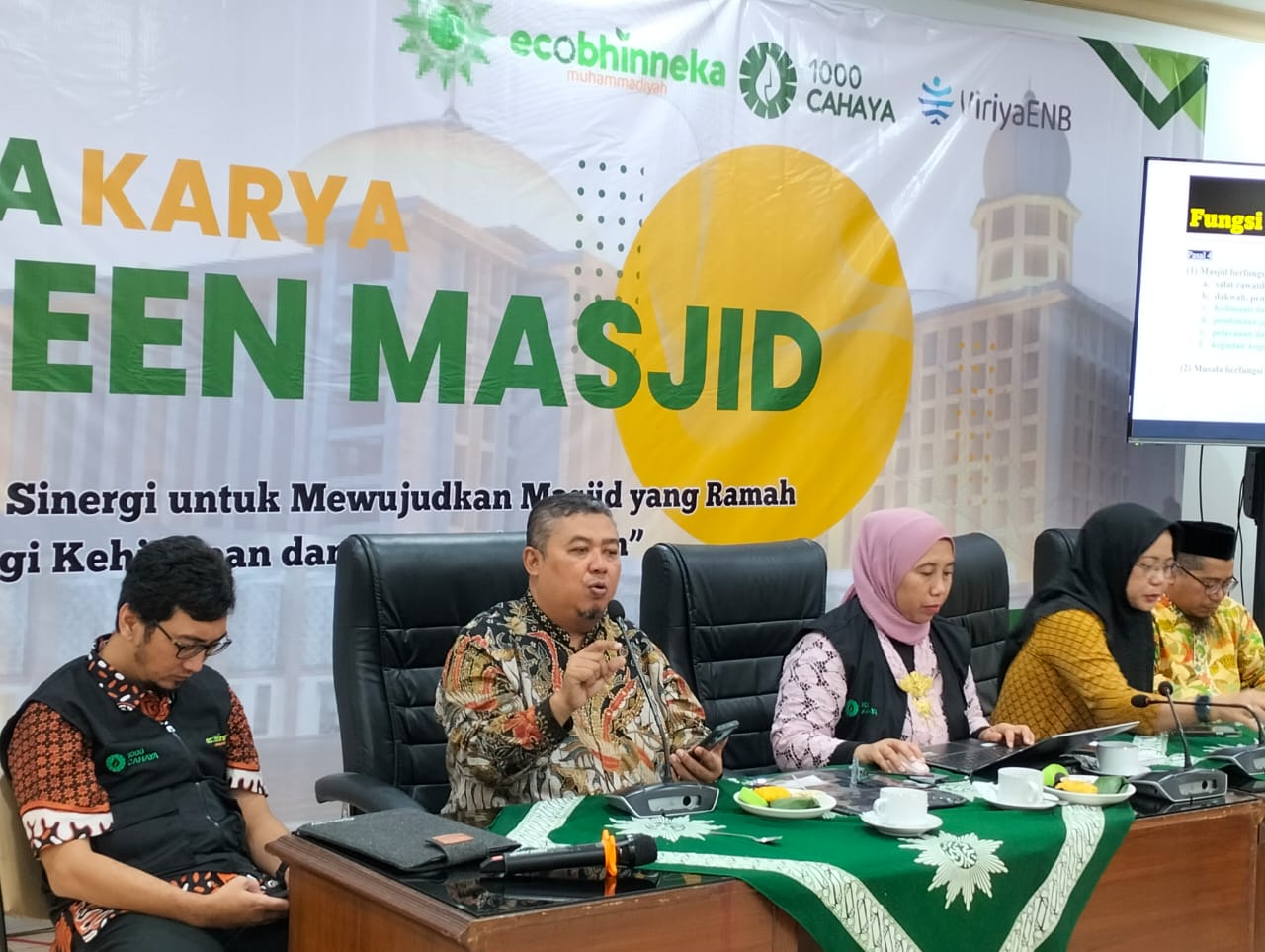 H Muhammad Jamaludin Ahmad, SPsi., Psikolog saat menyampaikan materi di Lokakarya Green Masjid. Foto: Cris