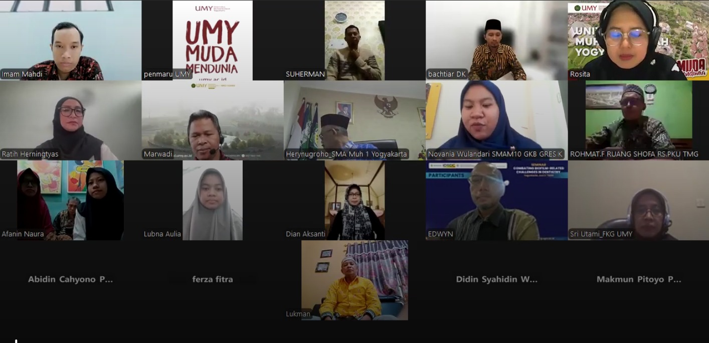 Pengumuman penerima beasiswa dokter Muhammadiyah dari UMY yang dilaksanakan secara daring pada Selasa (10/6)