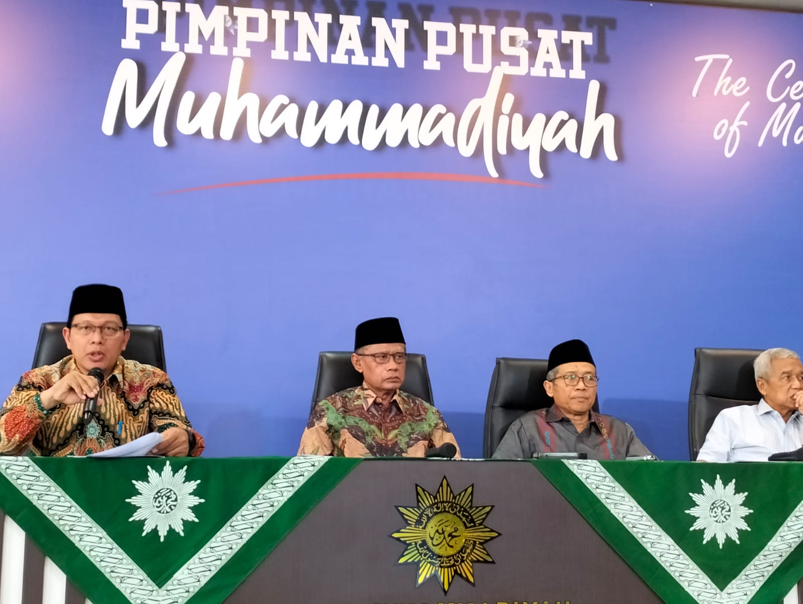 Konferensi Pers Pimpinan Pusat Muhammadiyah penetapan awal Ramadan, Syawal, dan Zulhijah 1445 H. Doc. SM