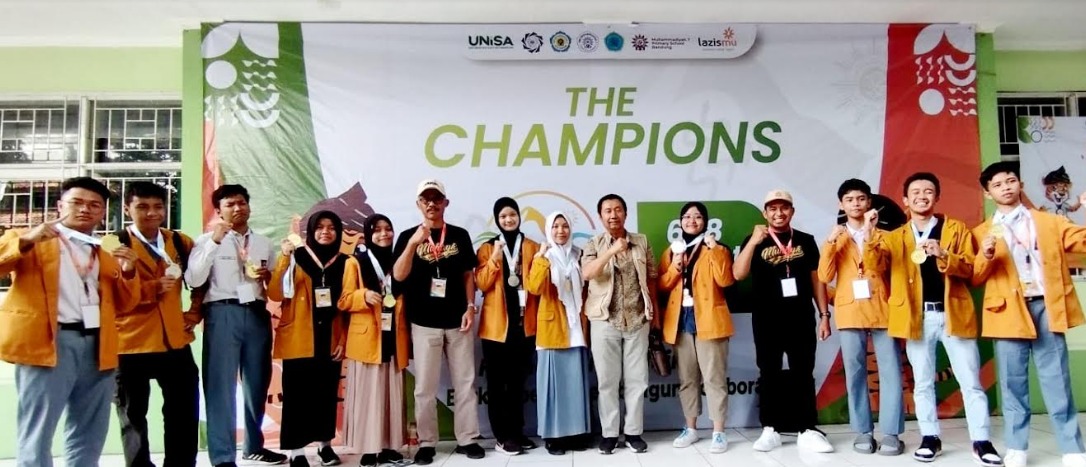 Kontingen SMA Muhammadiyah 1 Yogyakarta yang berprestasi di OlympicAD VII Nasional 2024