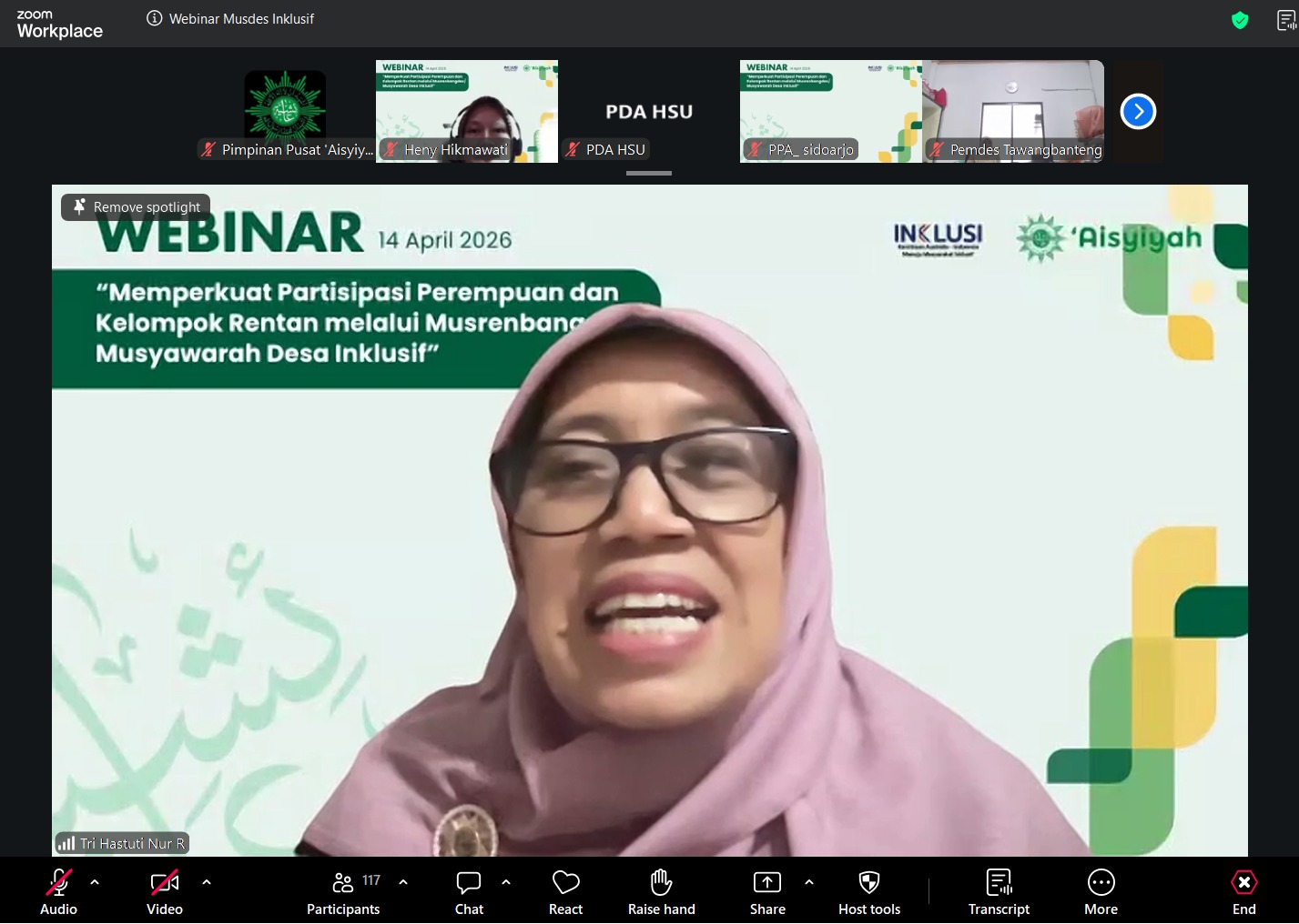 Dr Tri Hastuti Nur Rochimah, SSos, MSi