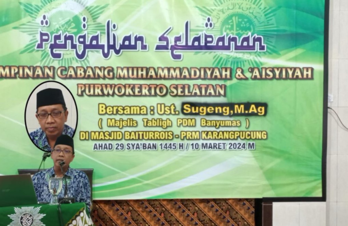 Ustad Sugeng saat menyampaikan materi pengajian